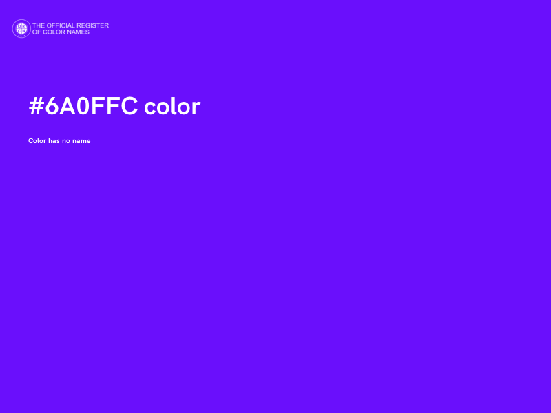 #6A0FFC color image