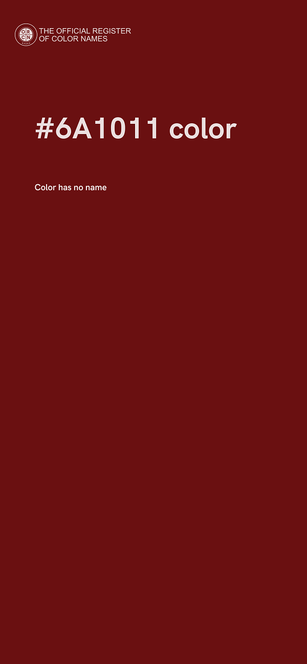#6A1011 color image