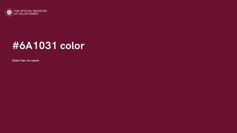#6A1031 color image