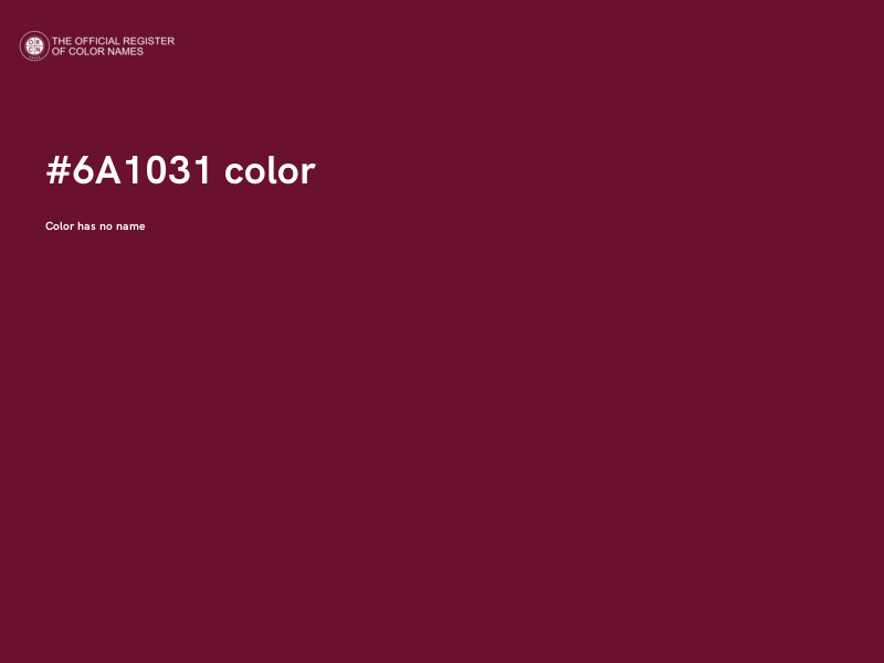 #6A1031 color image