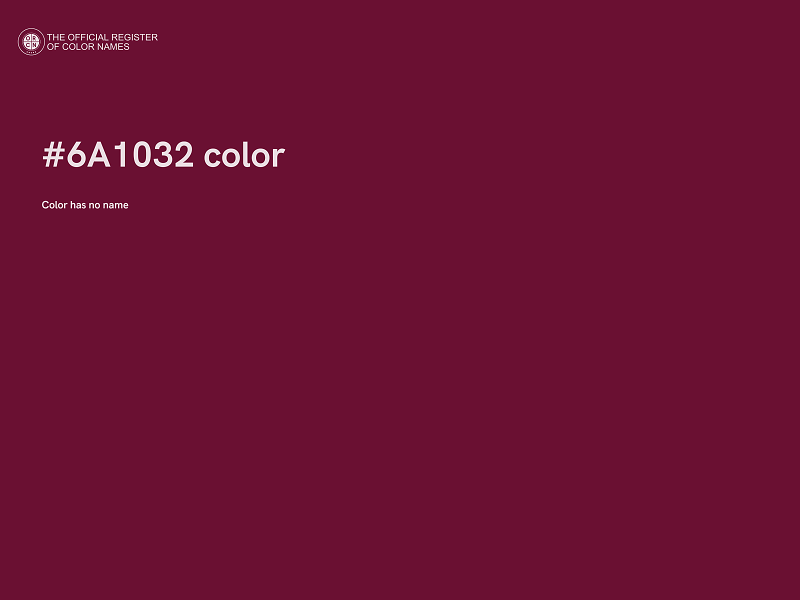 #6A1032 color image