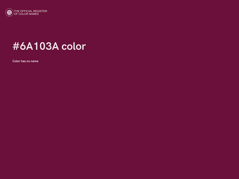 #6A103A color image