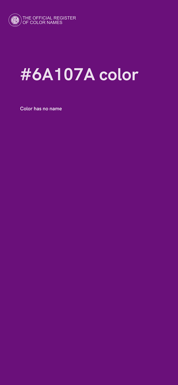 #6A107A color image