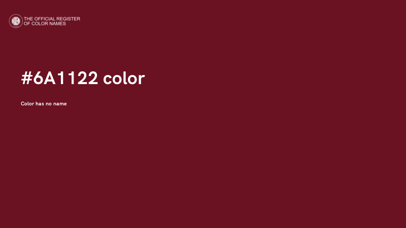 #6A1122 color image