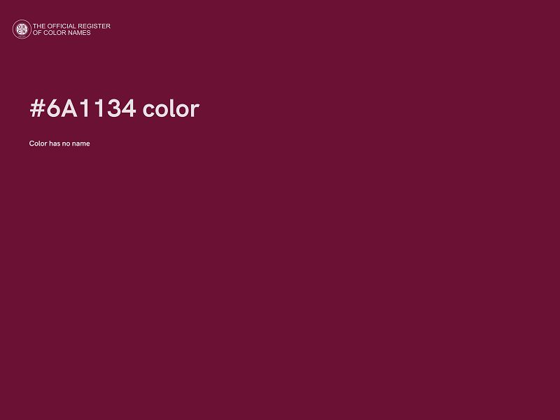 #6A1134 color image