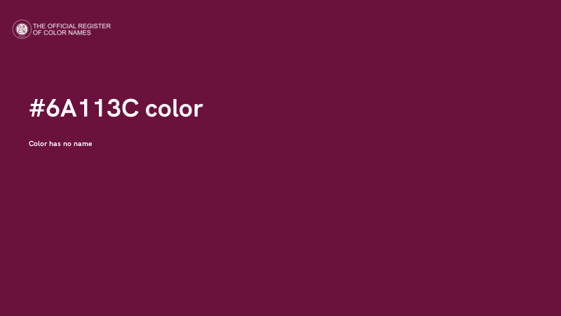 #6A113C color image