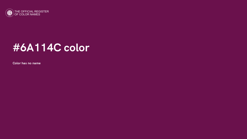 #6A114C color image
