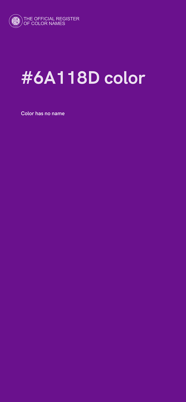 #6A118D color image