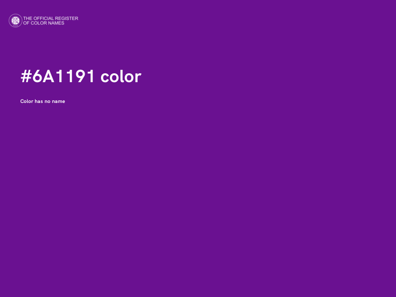 #6A1191 color image