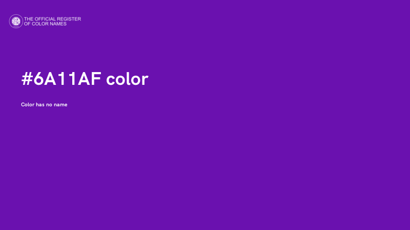 #6A11AF color image