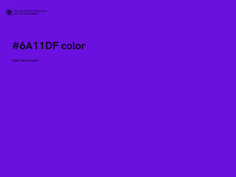 #6A11DF color image