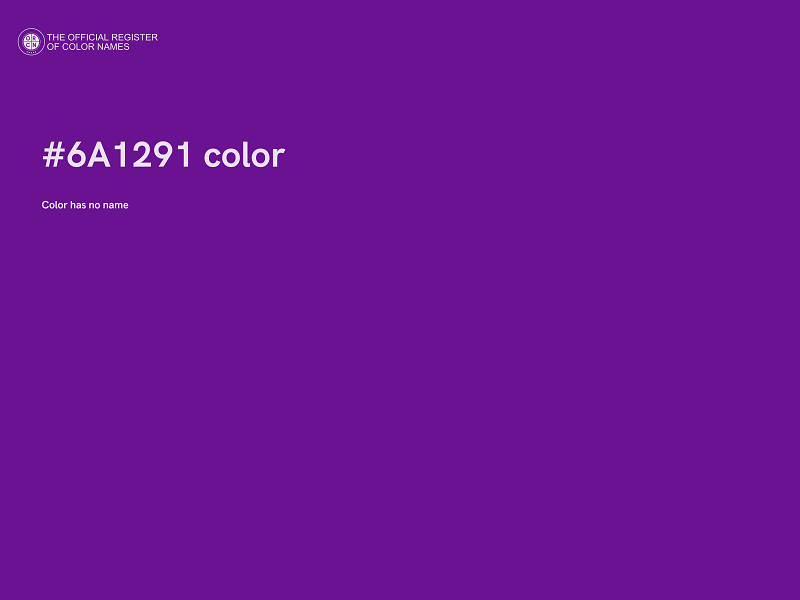 #6A1291 color image
