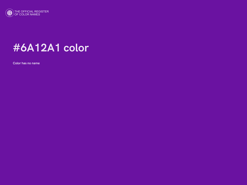 #6A12A1 color image