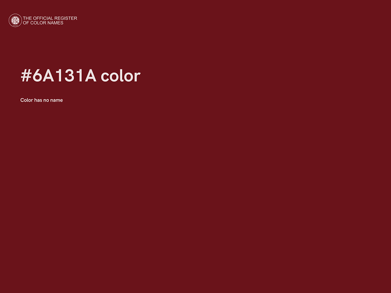 #6A131A color image