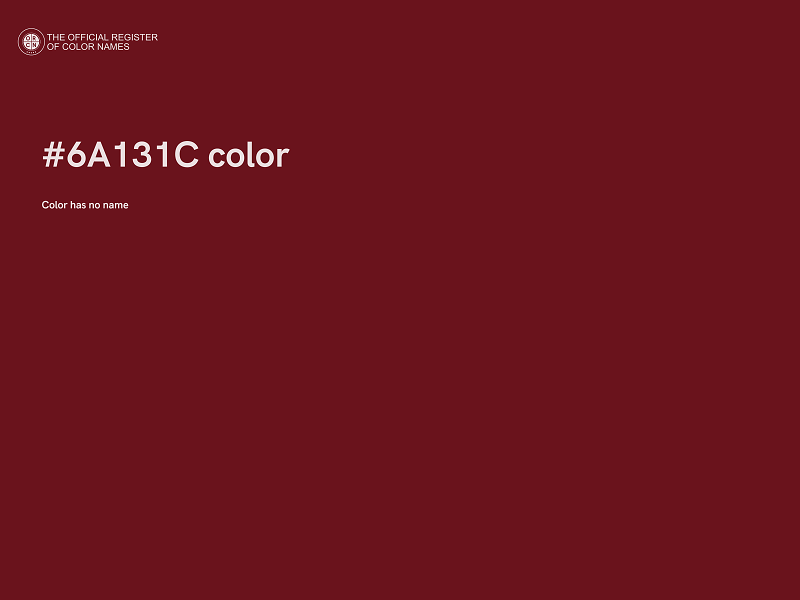 #6A131C color image