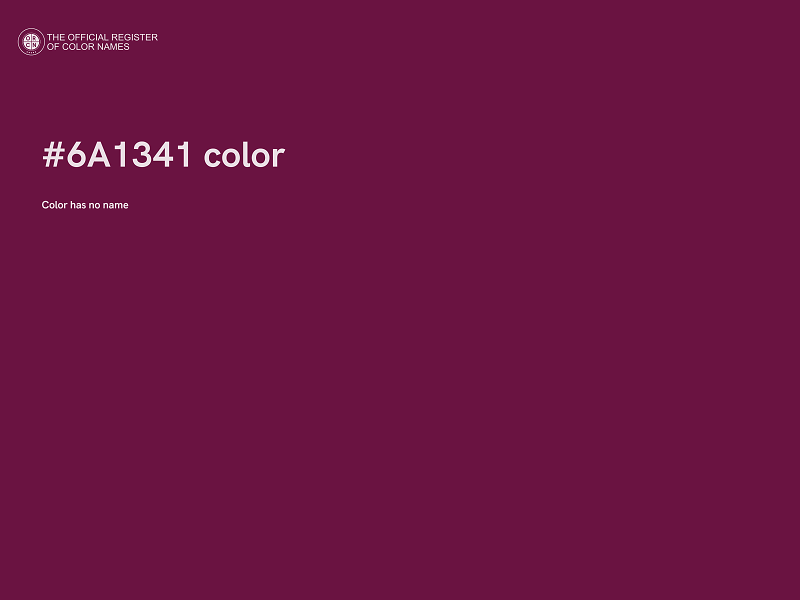 #6A1341 color image
