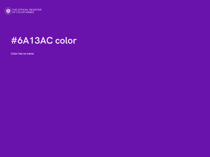 #6A13AC color image