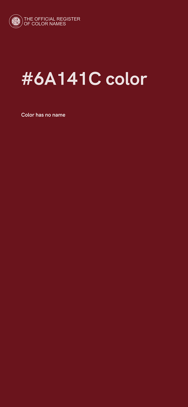 #6A141C color image
