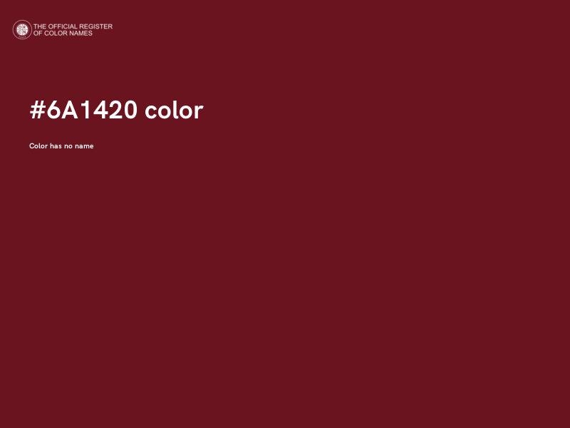 #6A1420 color image