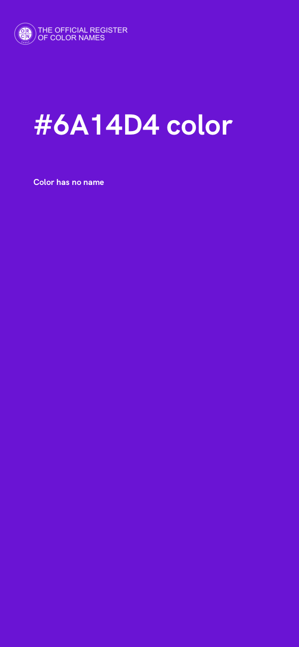 #6A14D4 color image