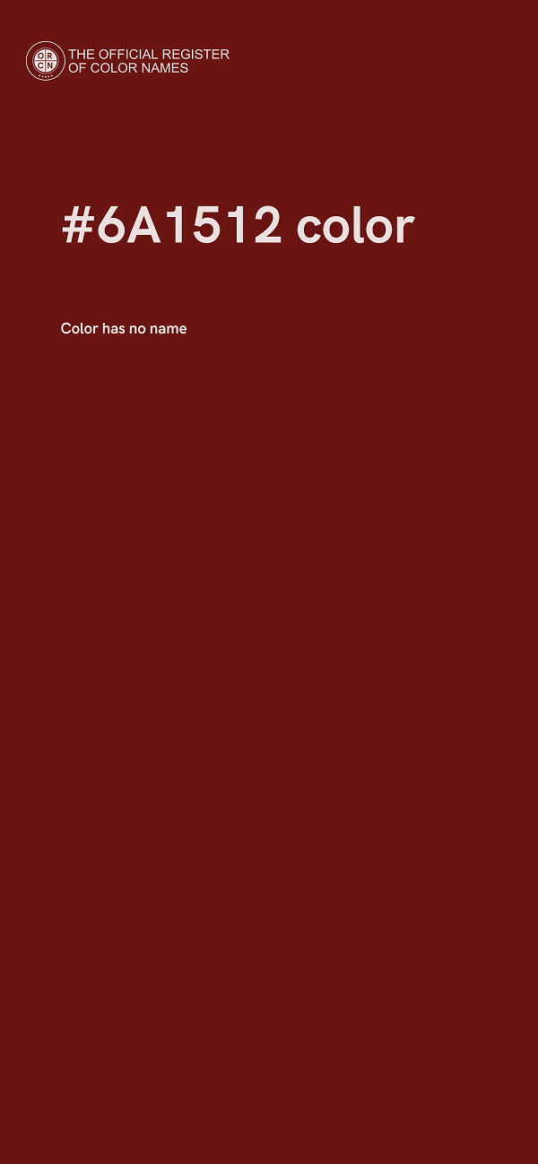 #6A1512 color image