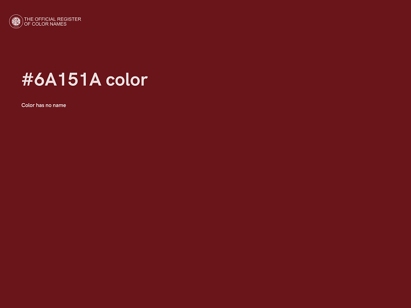 #6A151A color image