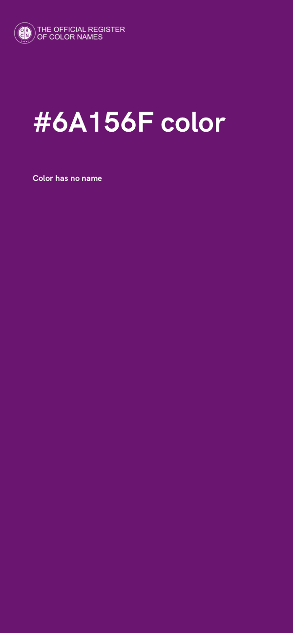 #6A156F color image