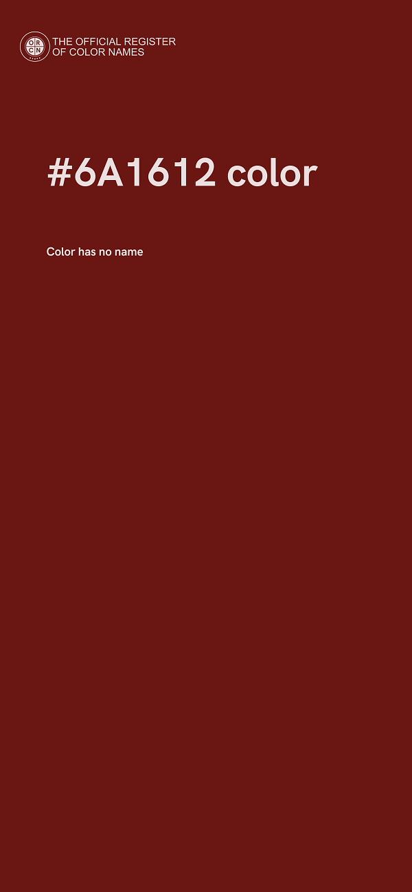 #6A1612 color image