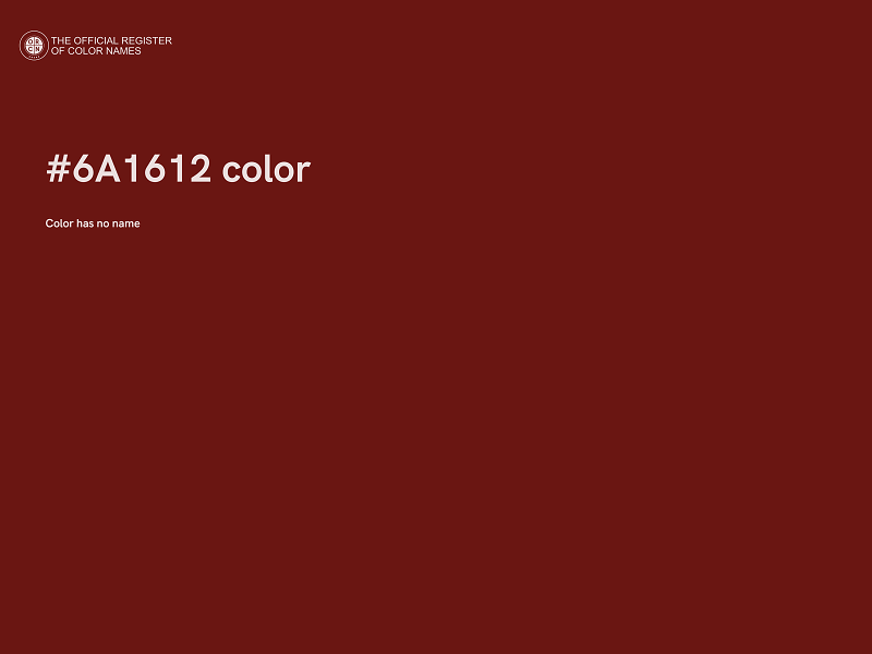 #6A1612 color image