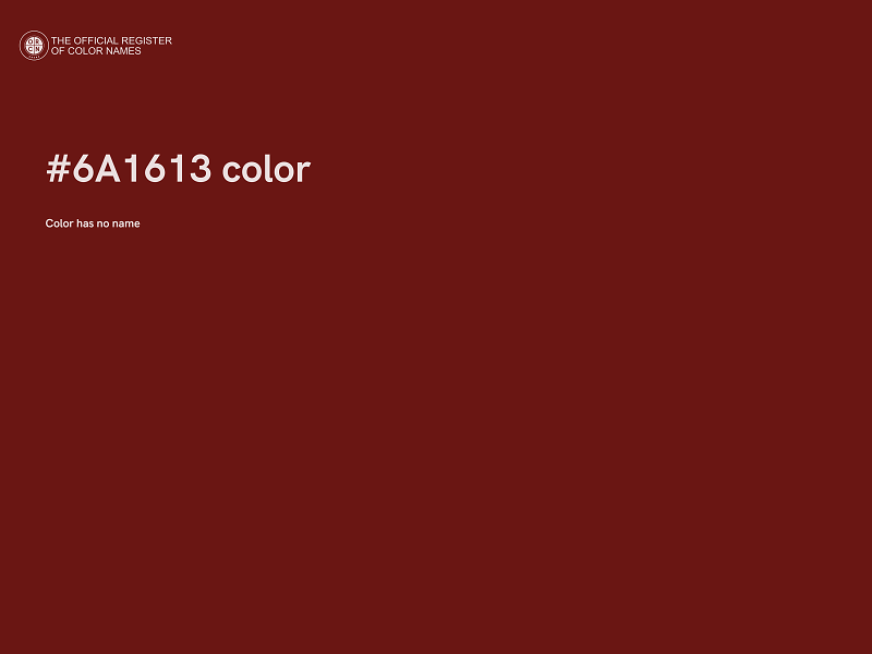 #6A1613 color image