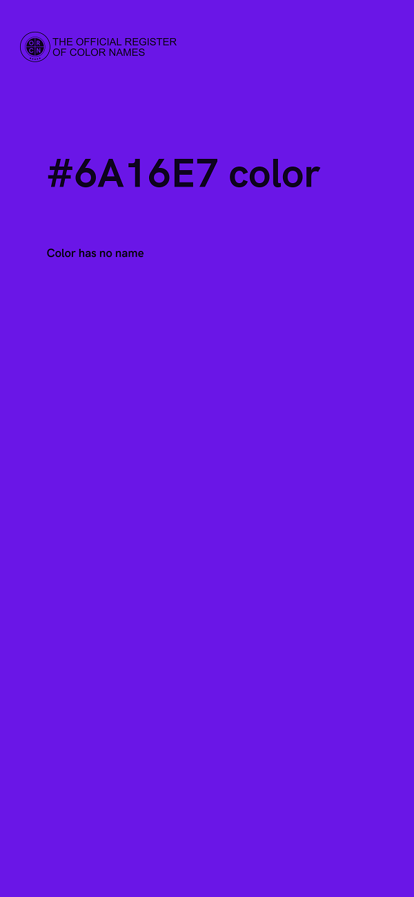 #6A16E7 color image