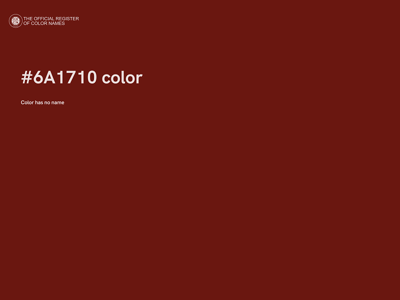 #6A1710 color image