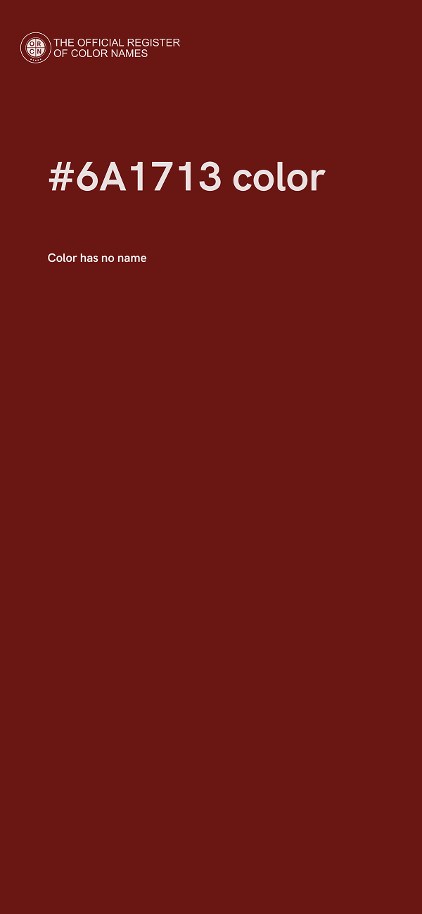 #6A1713 color image