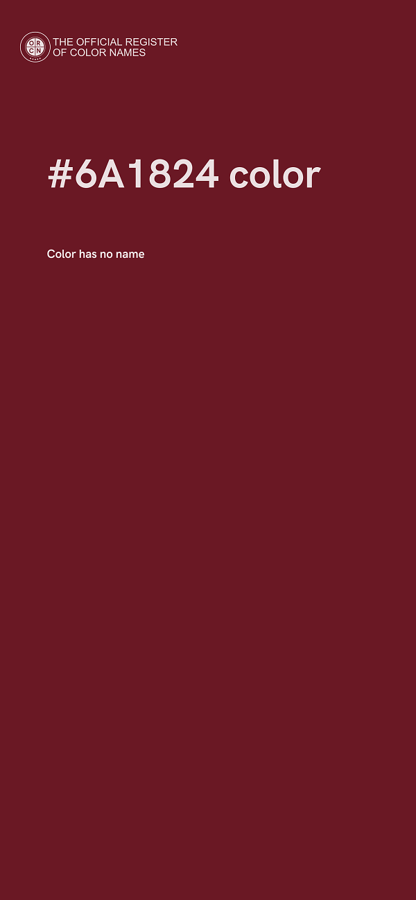 #6A1824 color image
