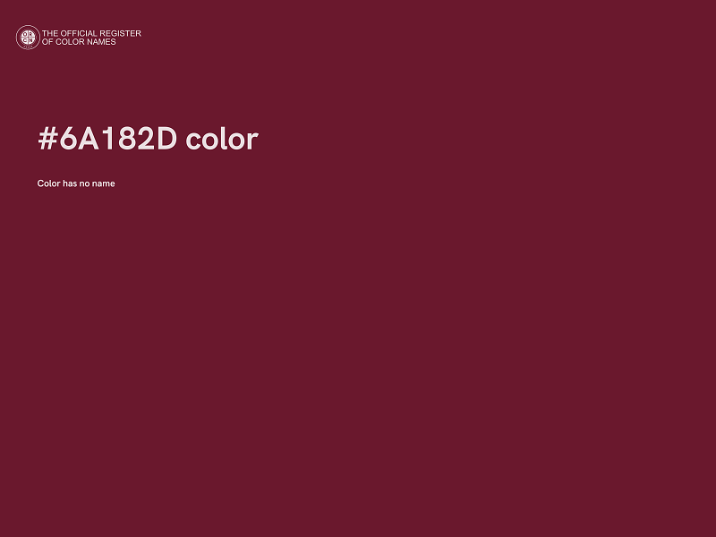 #6A182D color image