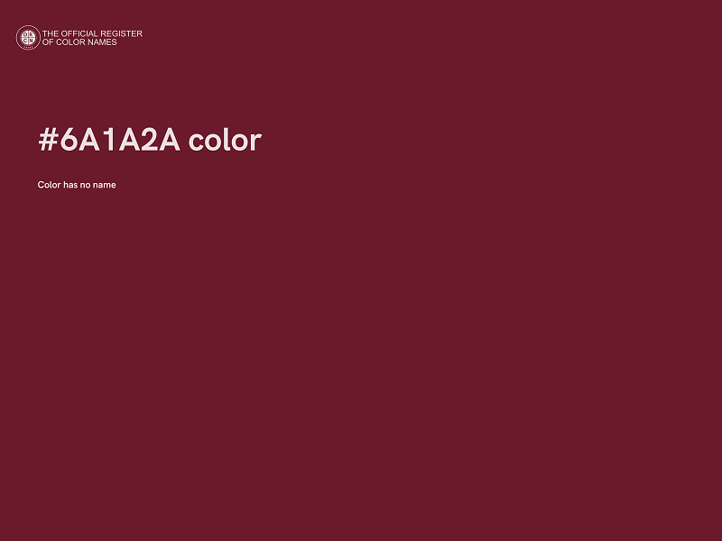 #6A1A2A color image