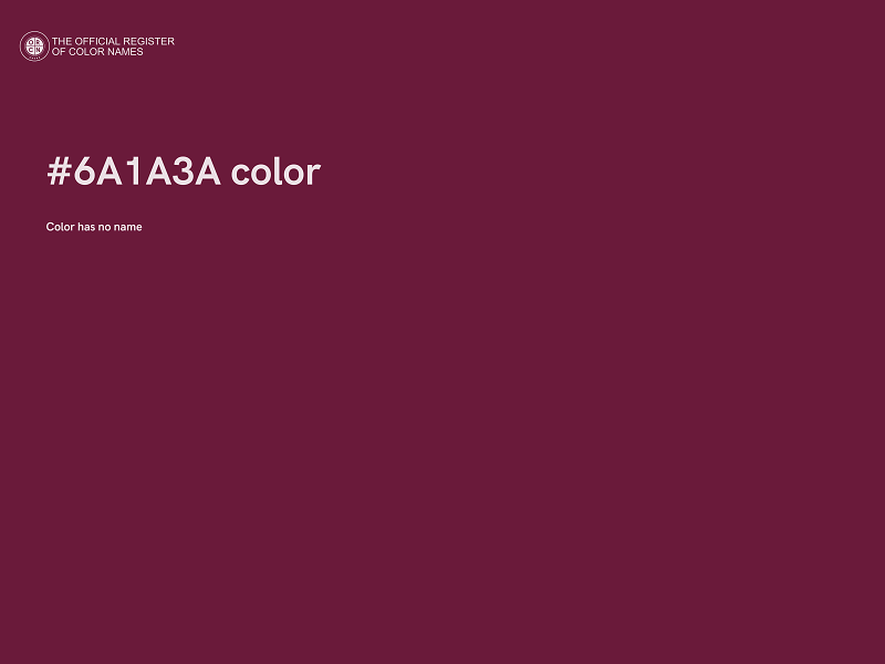 #6A1A3A color image