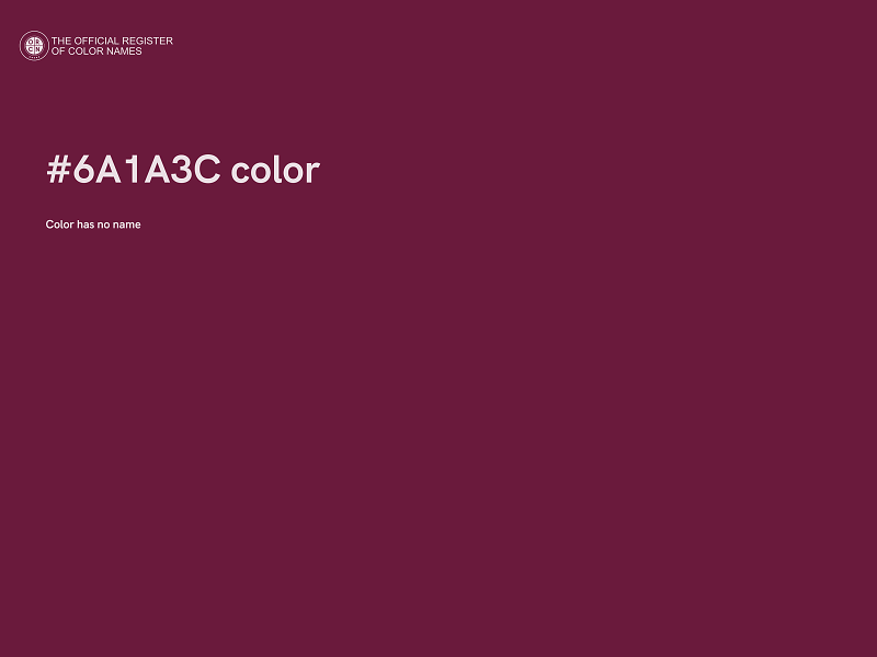 #6A1A3C color image