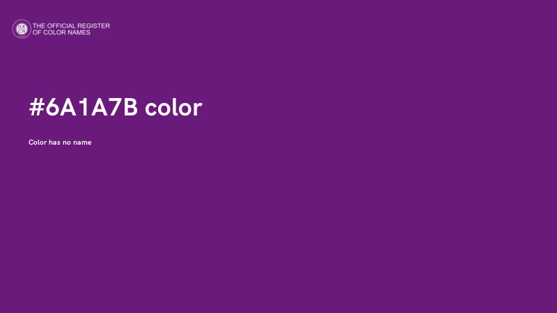 #6A1A7B color image