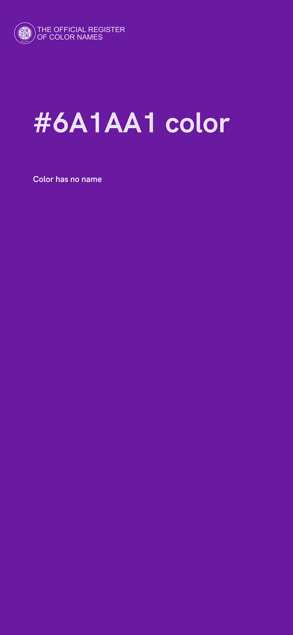 #6A1AA1 color image