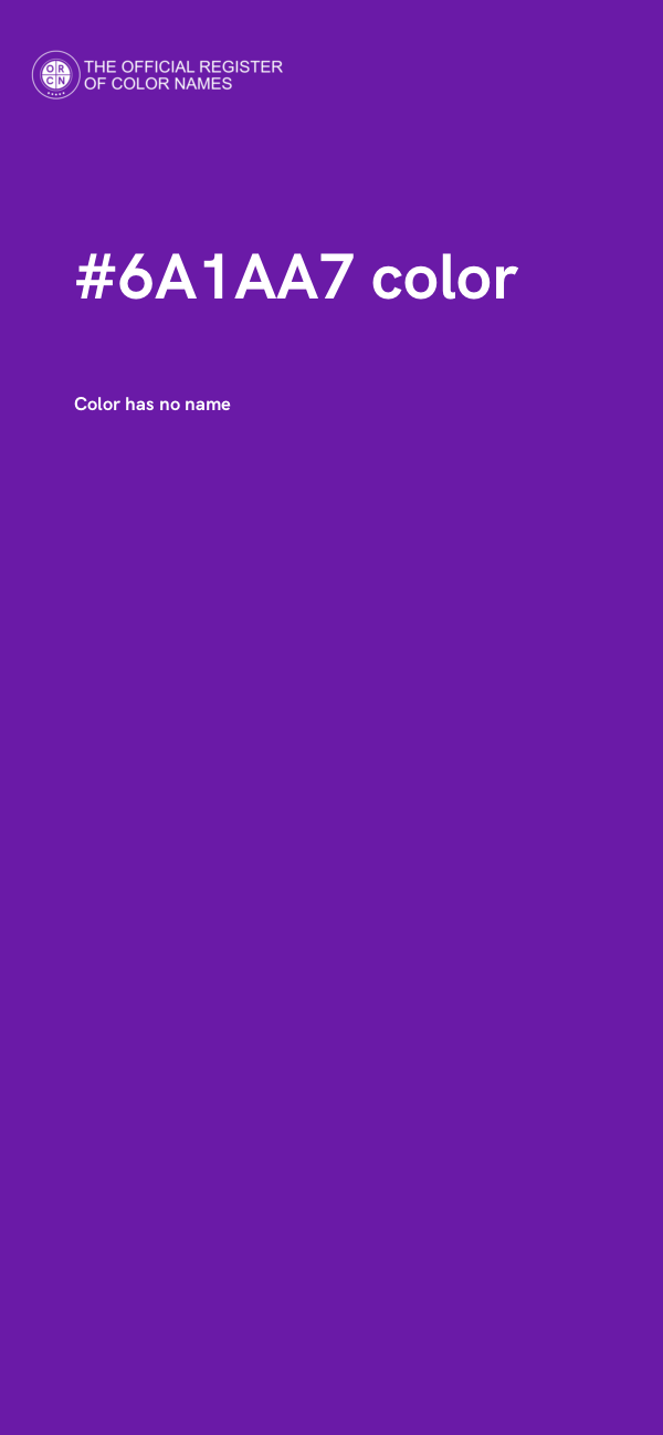 #6A1AA7 color image