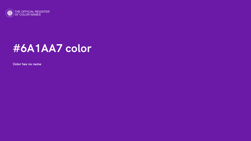 #6A1AA7 color image