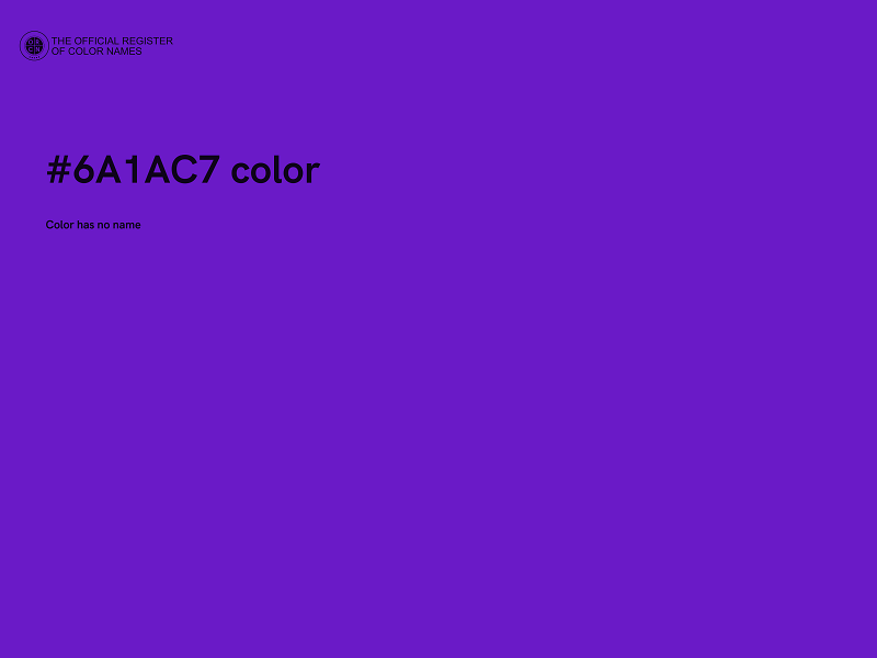 #6A1AC7 color image