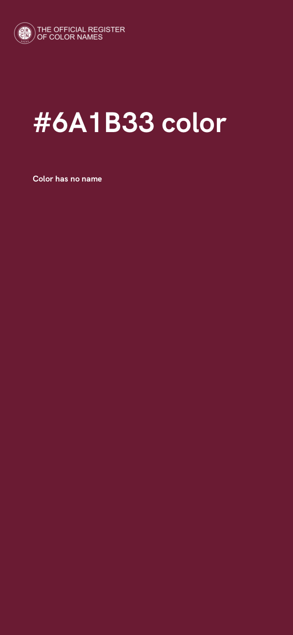 #6A1B33 color image