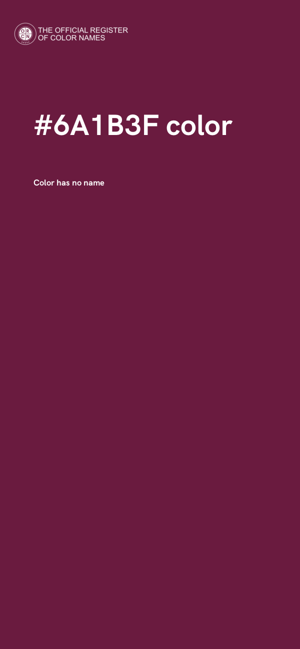 #6A1B3F color image