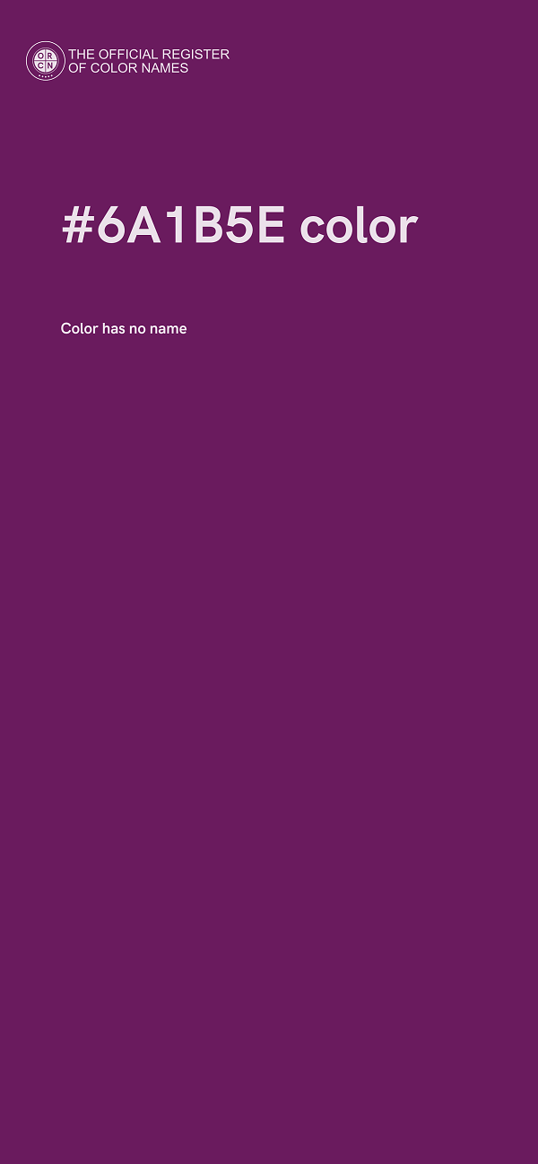 #6A1B5E color image