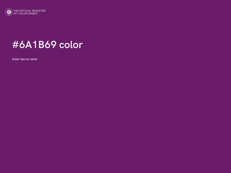 #6A1B69 color image