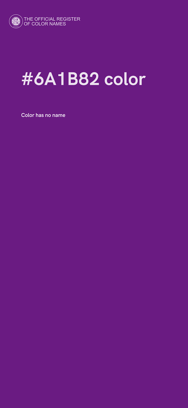 #6A1B82 color image