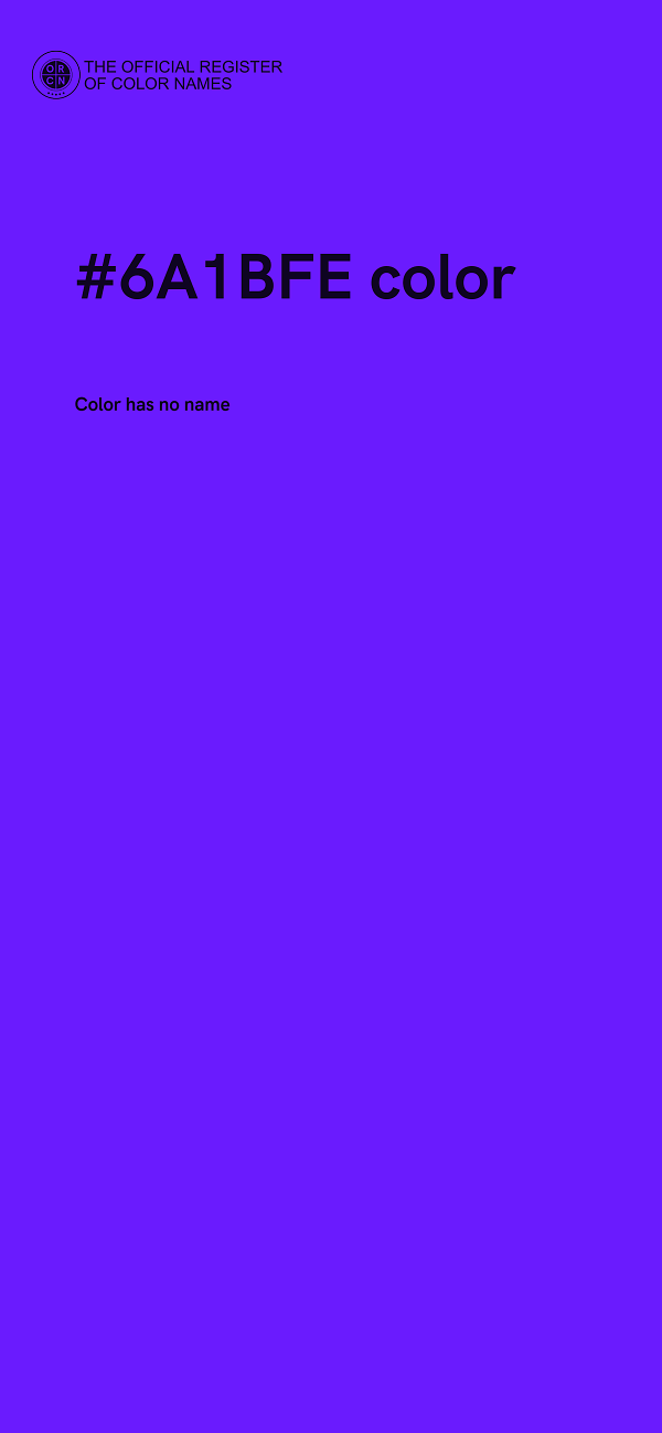#6A1BFE color image