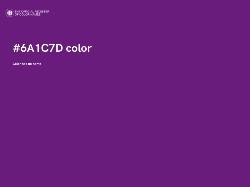 #6A1C7D color image